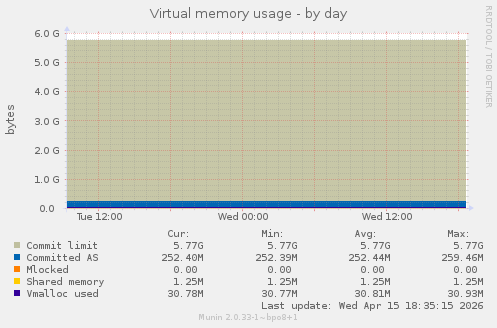 Virtual memory usage