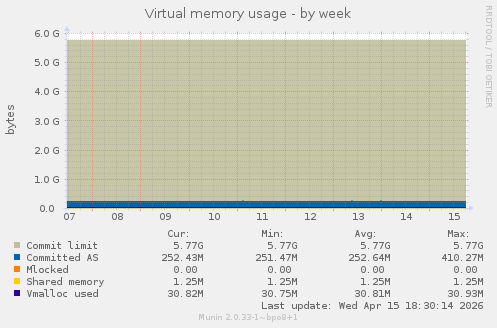 Virtual memory usage